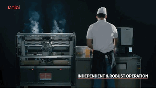 햄버거 패티 굽는 로봇 그릴